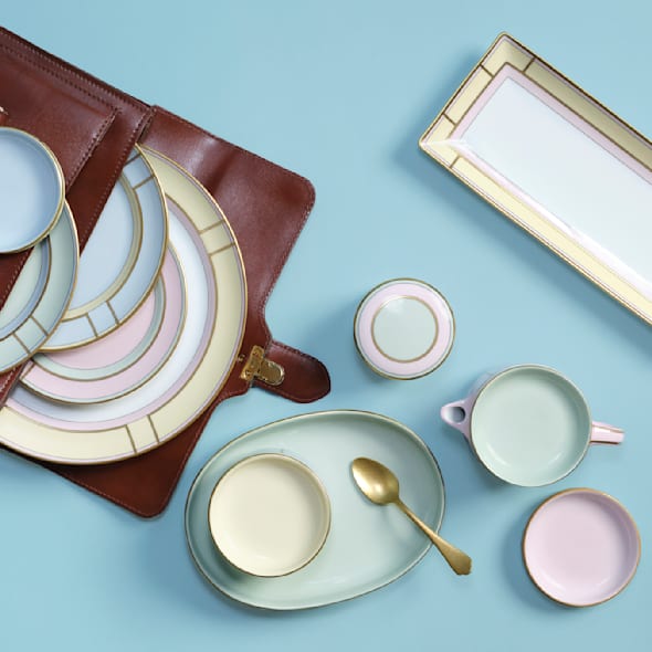 ジノリ1枚＋IVV3枚のグラデーション4組セット／未使用品／中鉢／イタリア製 GINORI 1735